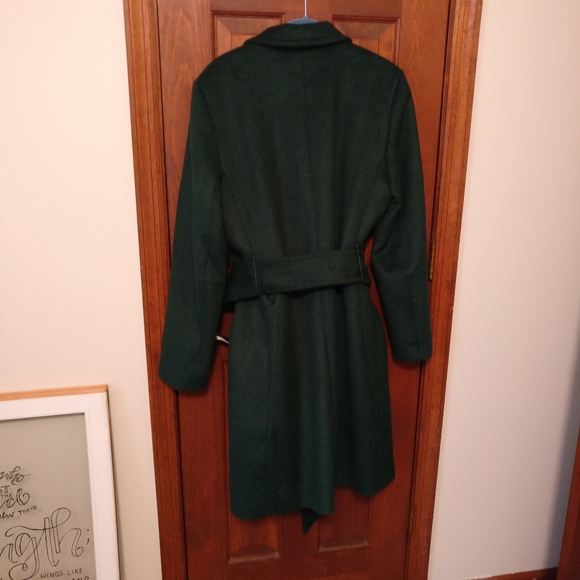 Ann Taylor Belted Chesterfield Coat in Emerald Forest - Picture 5 of 5